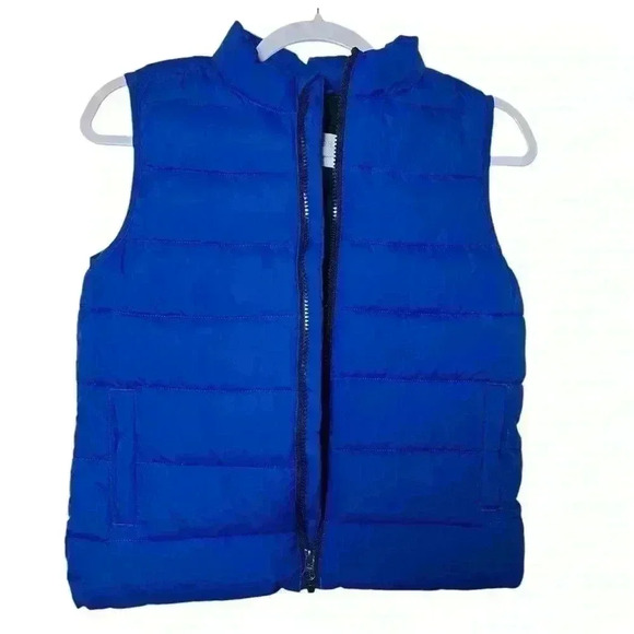 Gymboree Boys puffer vest Royal blue. Size Medium 7-8 - Picture 1 of 4